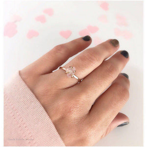 Raw Rose Quartz Ring, 