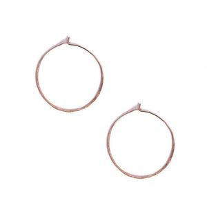Rose Gold Hoop Earrings, 