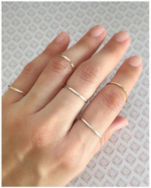 Sterling Silver Stacking Rings Set