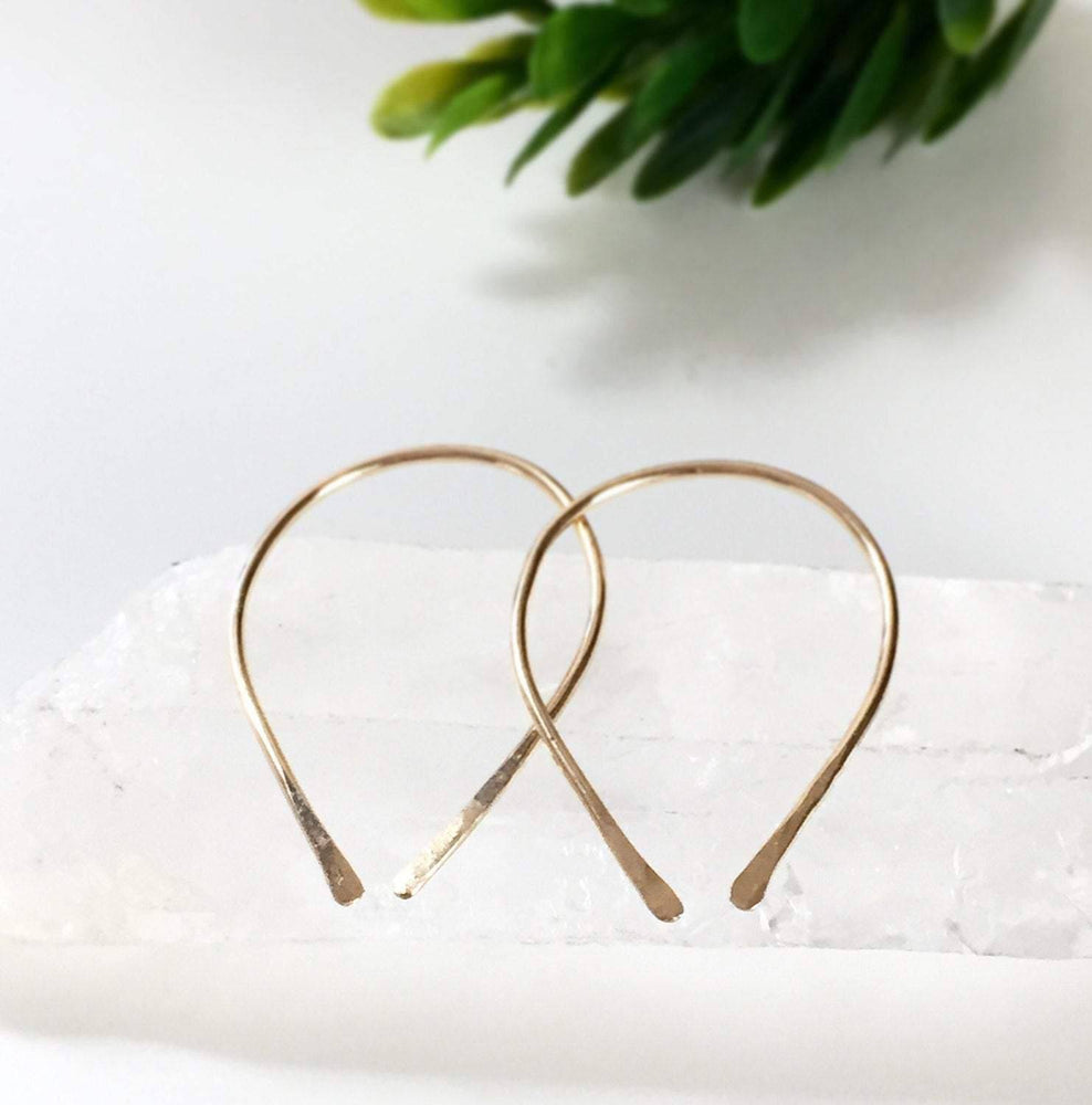 Large open hoop Earrings gold