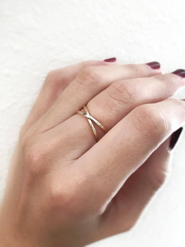 Solid Gold Bella Infinity Ring, 