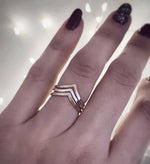 Stackable Chevron Ring