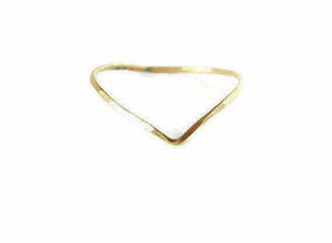 Chevron gold ring