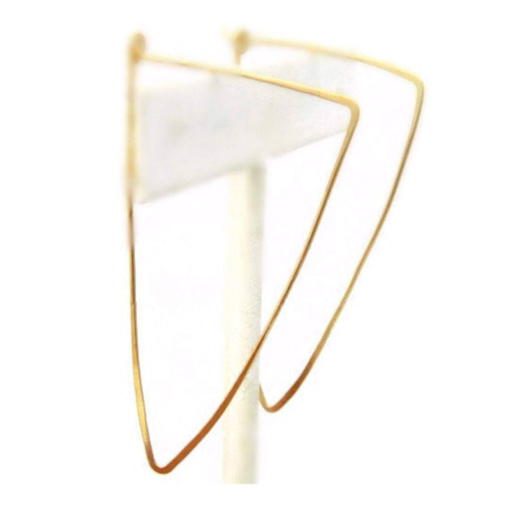 Triangle Hoop Earrings, 