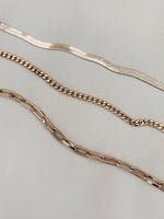layered chain necklace gold