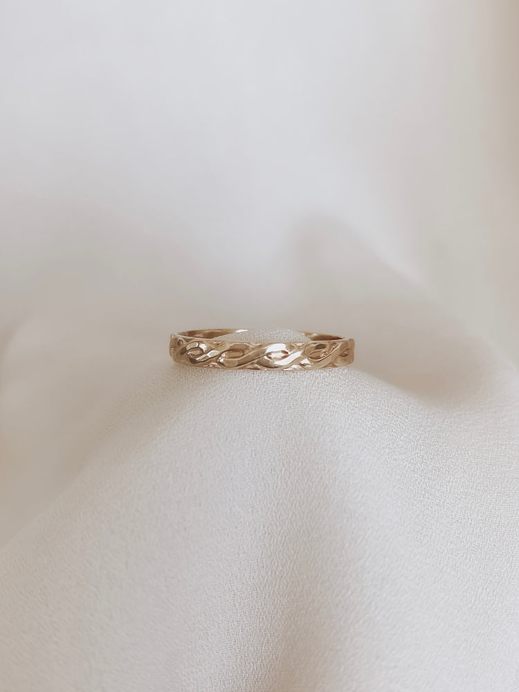 woven band ring gold option for wedding band ring
