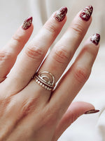Double arch ring gold