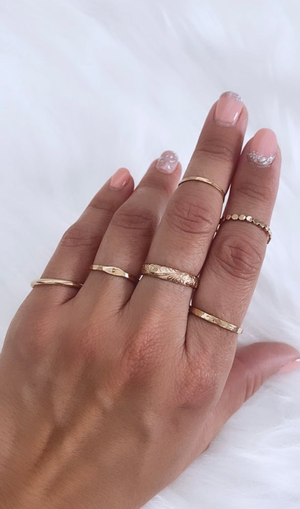 Stackable Rings With Initials