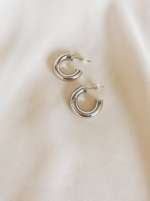 hoop earrings sterling silver 