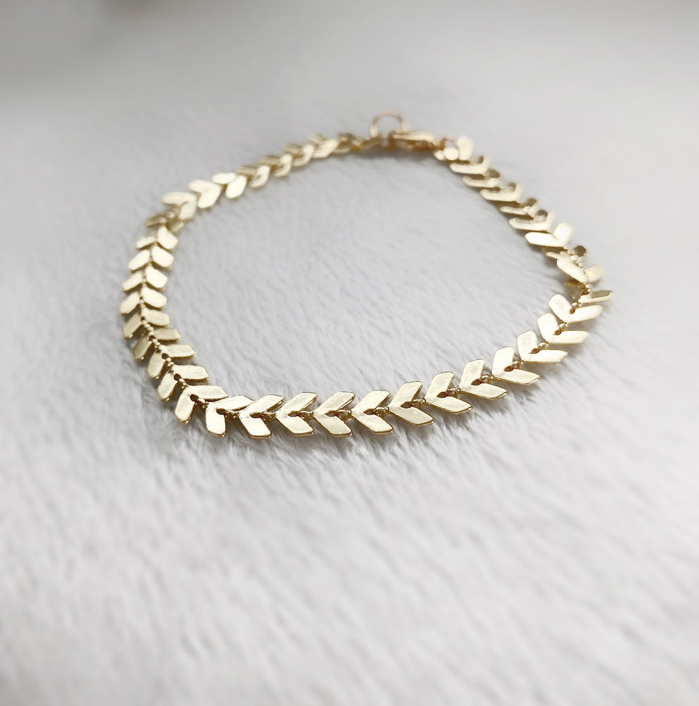 gold herringbone chain