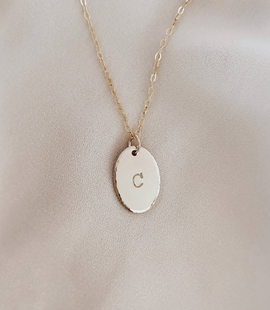 Gold Initial pendant Necklace