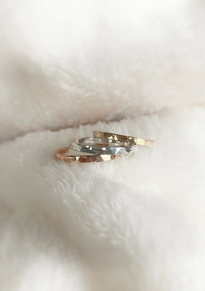 thick band rings pandora