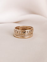 dainty stacking rings set gold filled