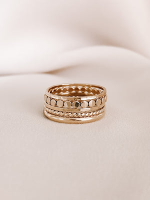 
            
                Load image into Gallery viewer, dainty stacking rings set gold filled
            
        