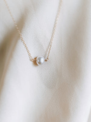 pearl necklace sterling silver 