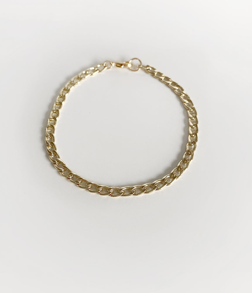 cuban link bracelet 18k gold