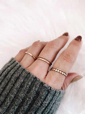 stacking rings set wedding