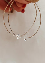 Herkimer hoop earrings for women