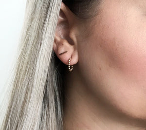 
            
                Load image into Gallery viewer, small hoops earrings 
            
        