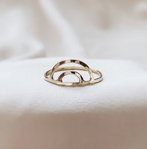 Double Arch ring gold filled