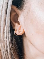 diamond studs gold for women