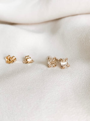 
            
                Load image into Gallery viewer, Herkimer diamond earrings gold 
            
        