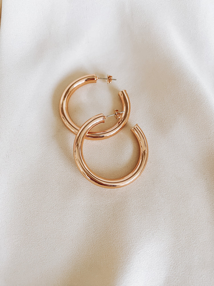 14k gold hoop earrings