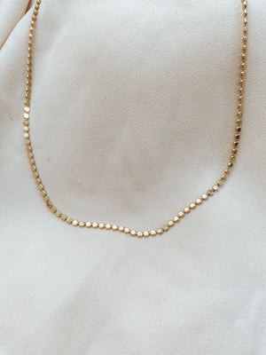 Gold Disc Necklace