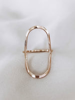 large oval ring 14k gold