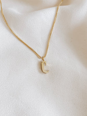 14k gold letter necklace for woman