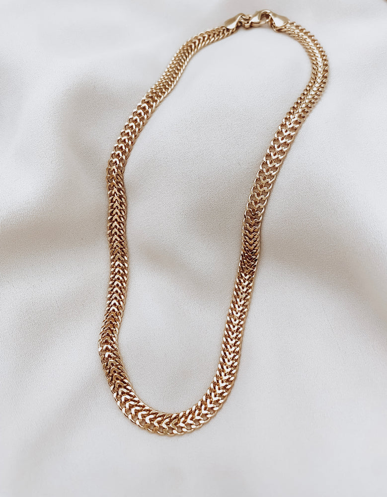 Double link chain gold for men